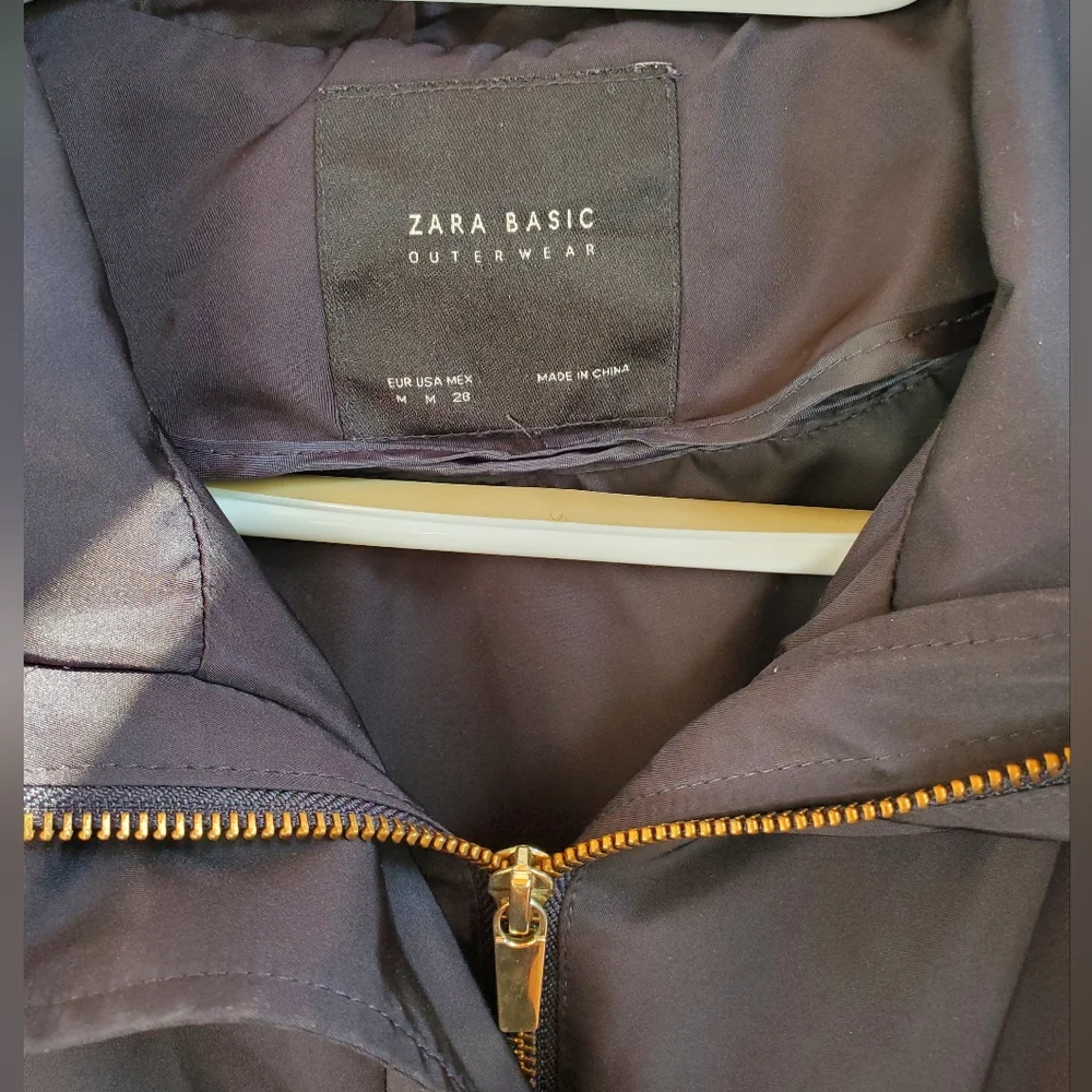 Zara basic outerwear black rain jacket - Picture 7 of 7